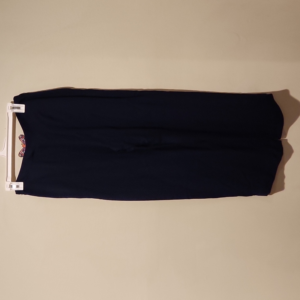 Draper James Navy Wide-Leg Sailor-Style Pants with Gold Buttons - Picture 9 of 14